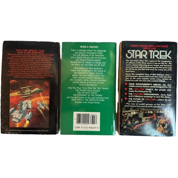 Vintage Science Fiction Sci-fi  Book Lot of 6 Star Trek and more - Picture 13 of 13